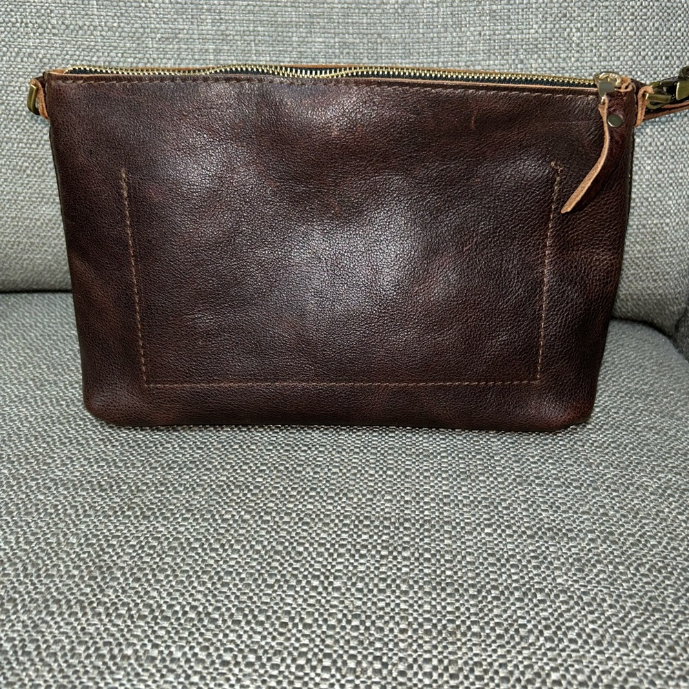 Portland Leather Large Poppy -Coldbrew - Picture 2 of 4